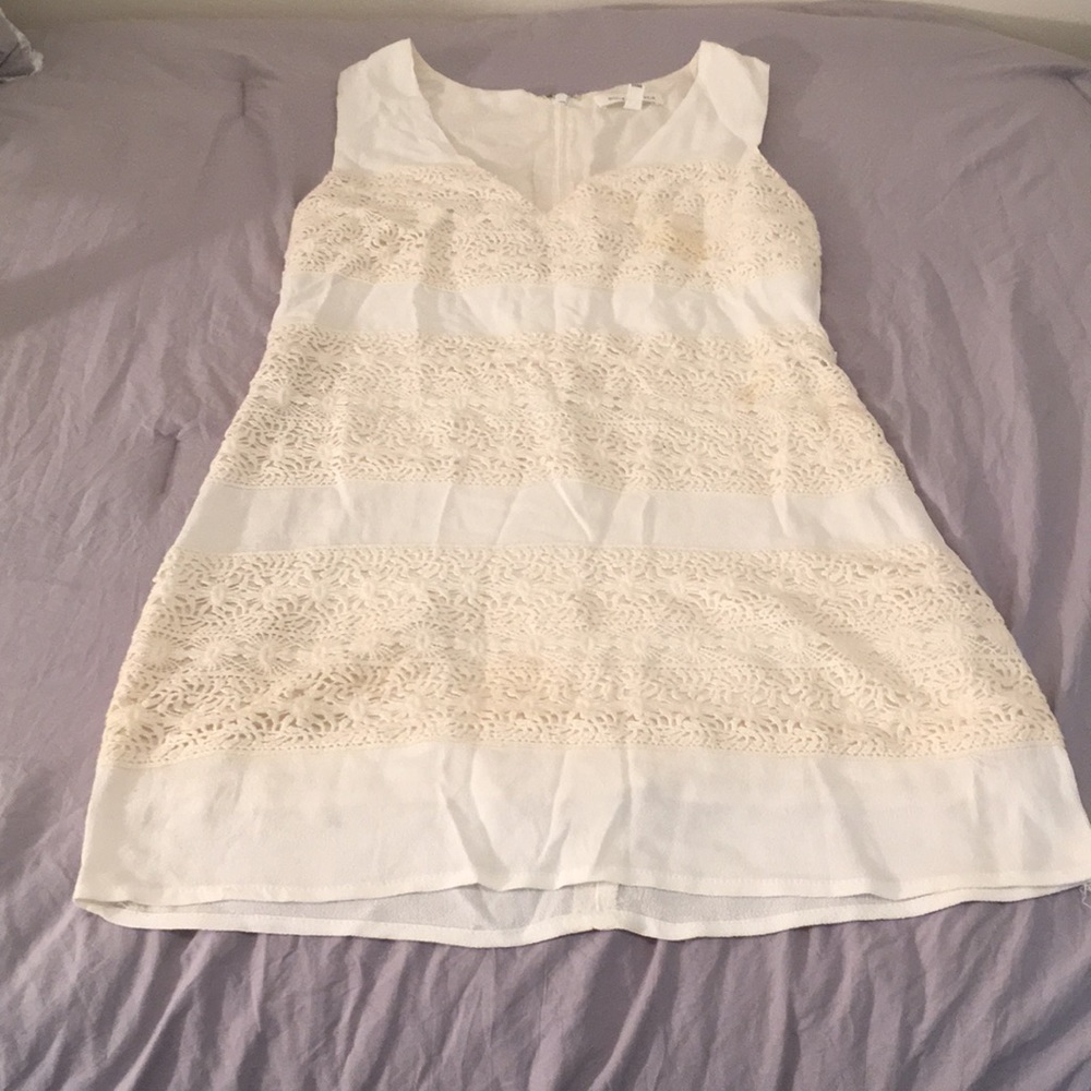 Honey Punch Cream and White Dress